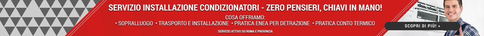 Servizio installazione condizionatori